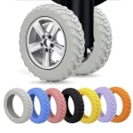 8 Set Thicken Texture Silicone Wheels Protector For Luggage Reduce Noise Travel Luggage Wheels (New)