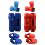 Taekwondo Karate Boxing Leg Hand Foot Protector Set Sparring Gear Shin Guard Bands (New)