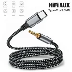 1m 1.5m 2m USB Type C To 3.5Mm Jack AUX Cable DAC USB C (New)