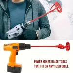 1 Hexagonal Shaft Gypsum Paint Mixer Accessory Multi Functional Electric Drill Stirring Paddle for (New)