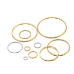 20 Stainless Steel Flat Bezels Hollow Pendant Circles Charm Earrings Rings Wire Hoops (New)