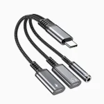 USB C to 3.5mm Headphone and Charger Adapter 3 in 1 USB C (New)