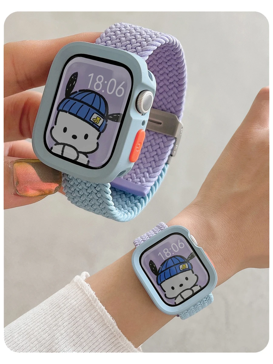S46927593b2ee40989641af839c7b264eV Candy Silicone Case Strap Apple Watch Series 11 10 9 (New) - Image 1