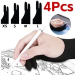4-Anti-touch Two-Fingers Painting Gloves Apple Ipad Drawing Tablet (New)