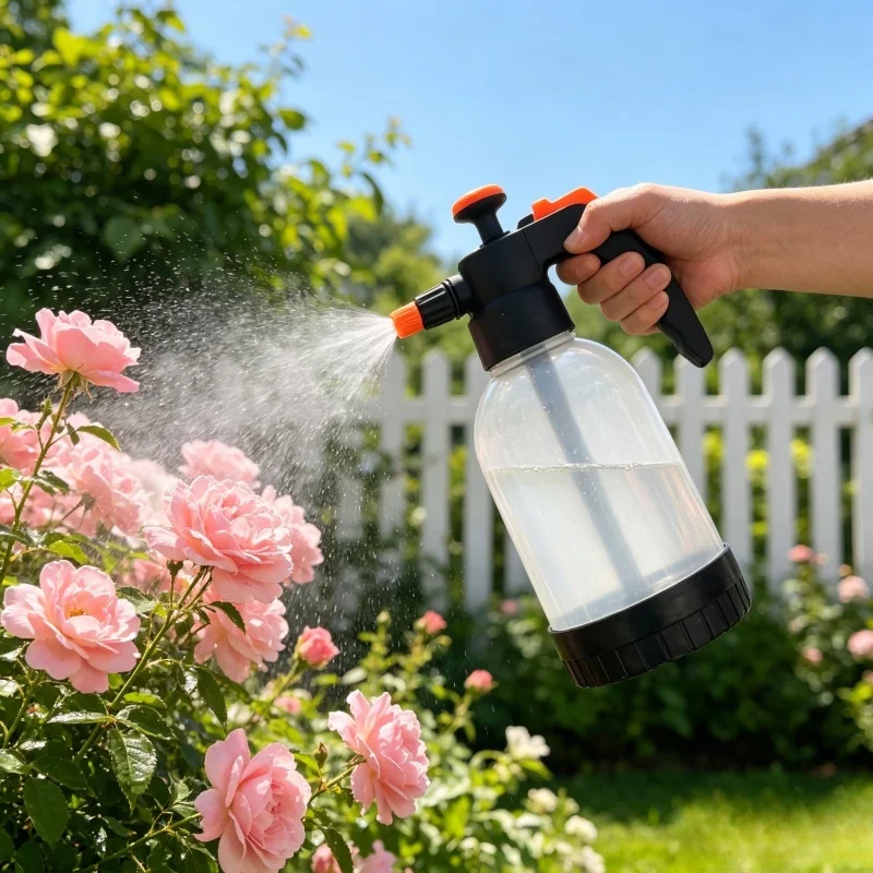 S46dbbb998a3c450f86ff39ab633b7acd7 1.2L Car Wash Spray Bottle Wash Can Hand held Car Wash Watering Car Home (New) - Image 1