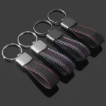 Leather Car Emblem Key Fobs Keyring Key Chain Decoration for Bmw Performance G30 (New)