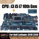 Dell Latitude 3410 3510 Notebook Mainboard 19746-1 0KW9T3 02G2J7 (New)