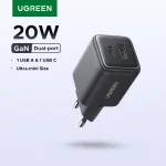UGREEN 20W GaN Charger PD3.0 QC3.0 Mini USB C Phone Charger For iPhone (New)