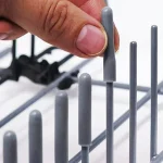 50 Dishwasher Rack Caps Flexible Round End Tips Protective Sleeves for Sharp Articles (New)