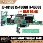NM-A102 LENOVO Thinkpad T440 Notebook Mainboard I3-4010U I5-4300U I7-4600U (New)