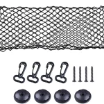 Car Mesh Elastic Nylon Rear Back Cargo Trunk Storage Organizer Double Layer Luggage (New)