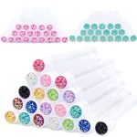 20 Empty Eyelash Brushes Tubes Reusable Eyelash Mascara Wand Container Sparkling Lash Spoolies (New)