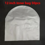 50 12 Inch HDPE Vinyl Record Inner Sleeves Anti Static OPP Plastic Thickened Protective (New)