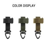 1 2 Multi purpose Tactical Gloves Buckle Hook Ventilator Military Rope Climbing Outdoor Storage (New)