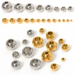100 2 3 4 5 6 8 10mm Metal Spacer Beads Round Beads for DIY Bracelet Keychain Pendant Jewelry (New)
