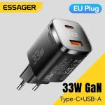 Essager 33W GaN Charger USB Fast Charge PD3.0 Digital Display (New)
