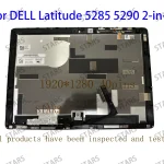 12.3inch For DELL Latitude 5285 5290 LCD Touch Display Screen Digital Assembly 2TDV5 X8T3P 0KK8X LQ123N1JX31 FHD 1920X1280 (New)