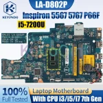 BAL21 LA-D802P Dell Inspiron 5567 5767 P66F Notebook Mainboard (New)
