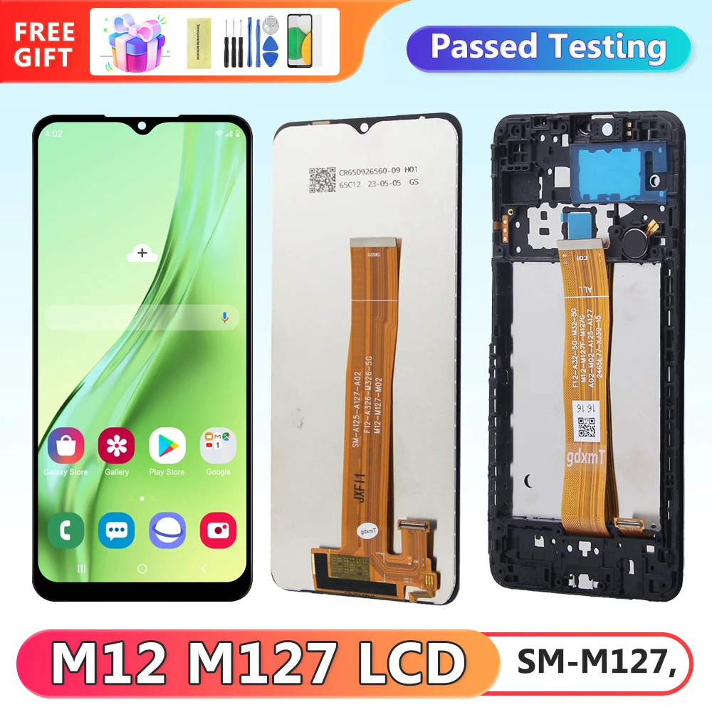 S4bf895bc102e4029901228ca13e4ae7fv 6.5'' M12 Display Screen Replacement, Samsung Galaxy M12 M127 (New) - Image 1