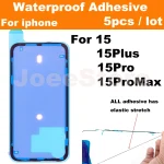 5 Waterproof Sticker for iPhone 15 Pro Max Plus Battery Adhesive Back 3M (New)