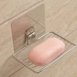 1 Stainless Steel Soap Rack Punch Free Nail Free Bathroom Single Layer Drain (New)