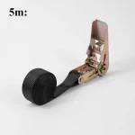 5m Cargo Strap Ratchet Tensioner Freight Car Fixed Tightener Tighten Rope For Luggage (New)