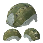 BOOIU Tactical Helmet Cover Airsoft High cut Helmet Cover Hunting CS Camo with Elastic (New)