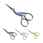 Embroidery Scissors Rainbow Stork Scissors Stainless Steel Small Craft Scissors Dressmaker Shears for (New)