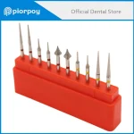 PIORPOY Dental Diamond Burs Orthodontic Enamel Interproximal 10 Kit High Speed Diamond Burs Tooth (New)