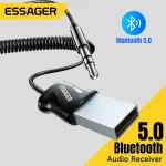 Essager Bluetooth 5 Audio Receiver Dongle USB To 3.5mm Aux (New)