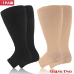 Premium Plus Size Compression Socks For Men Women Cycling Toeless Sport Socks Anti (New)