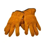 Men Work Gloves Soft Cowhide Driver Hunting Driving Farm Garden Welding Security Protection (New)