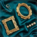 Golden Retro Photo Frame Nail Art Jewelry Decoration Home Decoration Photography Background Shooting (New)