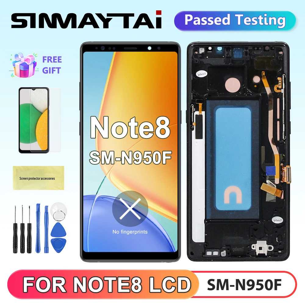 S4e2995dc818641d78dd23394ddbac04ax TFT Display Samsung Note 8 SM-N950F SM-N950U LCD Display (New) - Image 1