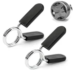 2 Piece 25 28 30 mm Barbell Clamp Spring Collar Clips Gym Weight Dumbbell Lock (New)