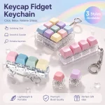 46268 Buttons Fidget Keyboard Keychain, Clicker Stress Relief Toy, Anti Anxiety Portable Accessory, Best (New)