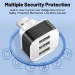 3 Port USB Slots Adaptor USB 3 in 1 2 Multple USB Interface (New)