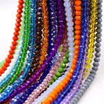 AAA Quality Crystal Glass Faceted Beads 3 4 6 8 10mm Rondelle Spacer (New)