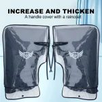 1 Pair Winter Motorcycle Handlebar Covers Thickened Windproof Waterproof Anti Slip Warm Grips for (New)