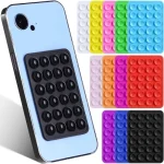 Back Sticker Suction Cup Mobile Phone Holder Silicone Cup Mat Smartphone Wall Stand (New)