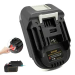 DM18M Battery Adapter For Milwaukee For Dewalt to For Makita Bl1830 Bl1850 Batteries (New)