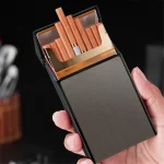 Long Cigarette Case Ultra Thin Flip Cover 20 Cigarettes For 100mm Storage Container (New)