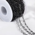 1Meter Gun Black Hollow Star Copper Chain for Jewelry Making DIY Neckalce Bracelet (New)