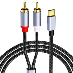 RCA Cable 3.5mm Jack Type C to 2 RCA Aux (New)