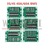 3S 4S 40A 60A Li-ion Lithium Battery Charger Protection Board 18650 BMS For Drill Motor 11.1V 12.6V/14.8V 16.8V Enhance Balance (New)