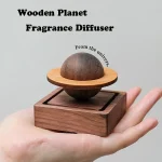 1 difuser wood scent No essential oil diffuser Jupiter shape home decoration fresh (New)