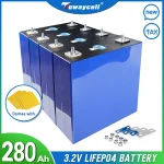 Battery Lifepo4 Solar Tewaycell 280Ah 3.2V Lifepo4 Battery Grade A 1 Sufficient Capacity (New)