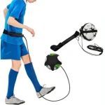 Kids Football Kick Trainer   Adjustable Belt Solo Practice Equipment, Elastic Rope Ball (New)