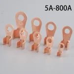 10 50 Copper OT Terminal Non Insulated Wire Connector Bare Electrical Cable Terminals Lug Battery (New)
