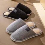 Unisex House Slippers Spring Fall Indoor Bedroom Floor Lightweight Quiet Flat Sole Breathable (New)